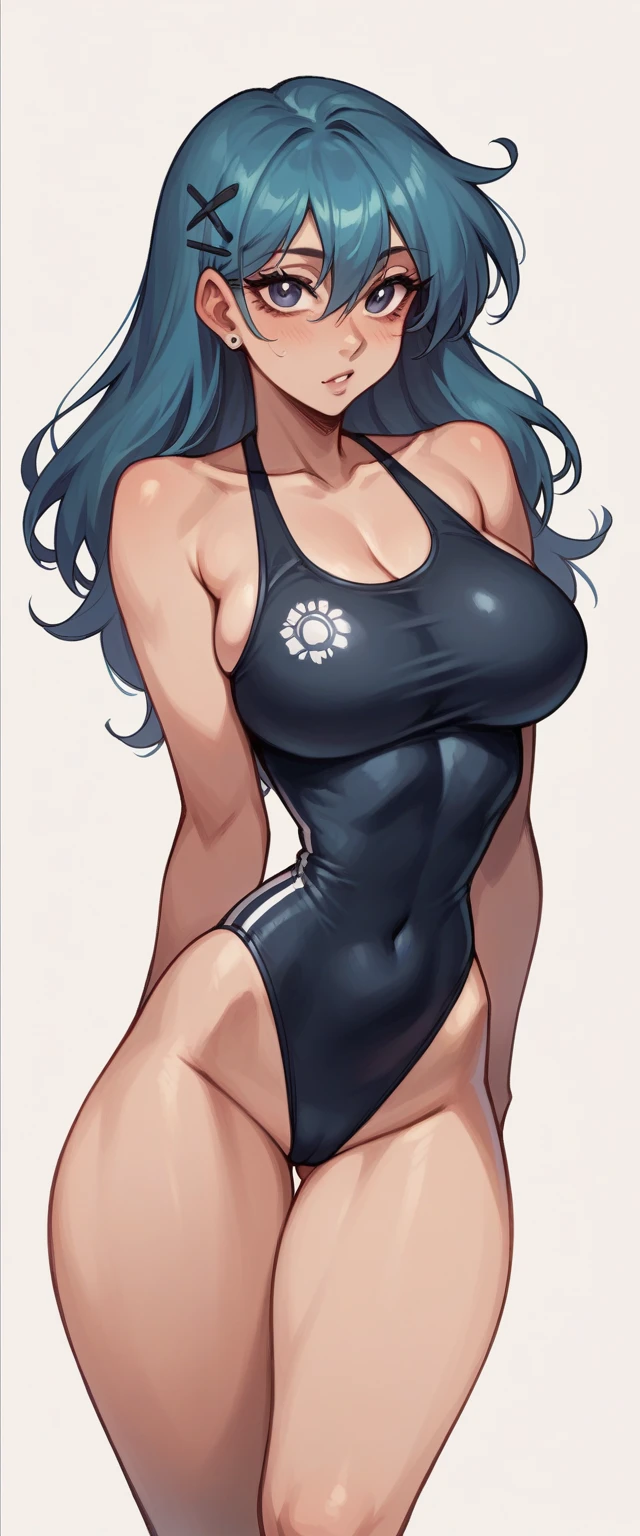 Lacey from Lacey's game | PonyXL very very big tits wearing a sexy black swimsuit
