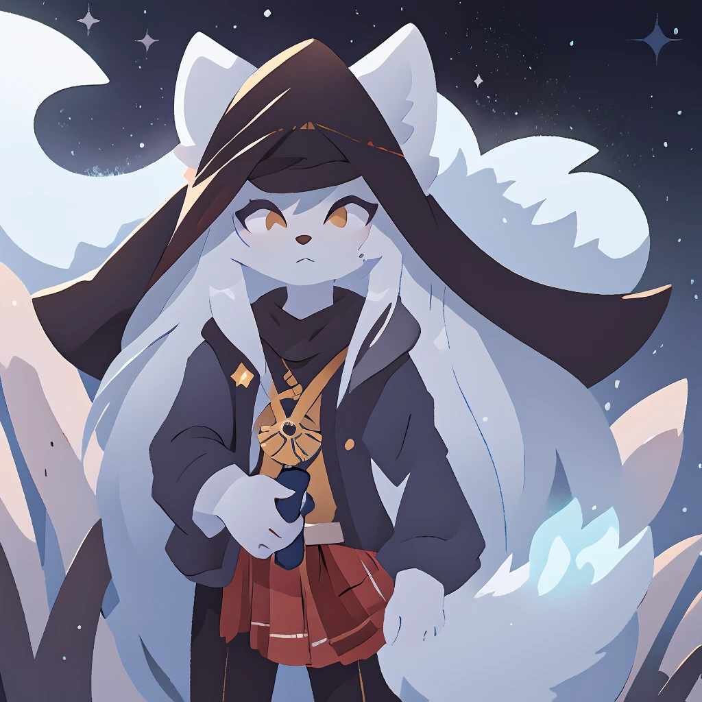 arctic fox holding a 38 revolver, fluffly, png, mascle