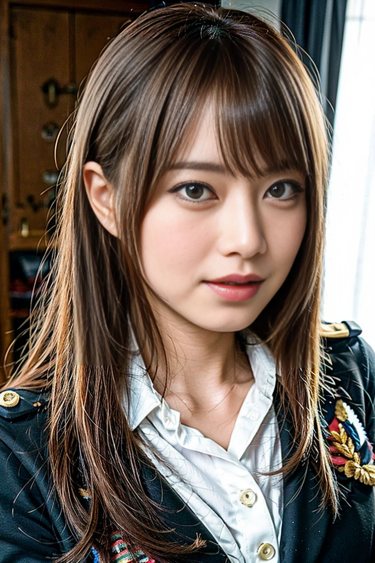Sharp focus, 8K, RAW Portrait (Japanese women), nude、Browsing Caution、Like the picture, Ultra-high resolution, Highest quality, Real Life Photos , dramatic, Atmospheric, At night :1.1),
One Girl, とても美しいJapanese women, Female glamour shots, Long Hair, Natural Skin,, (smile:0.8)、Slender body, (Shyness:1.4)、(Bust Shot)、(Chest close-up:1.8)、In the living room of the apartment、
big and beautiful fine eyes, Black Hair, Beautifully detailed nose,,
Silver Silk Dress, hair ornaments,(( Nipples sticking out of the uniform,,:1.4))、((Woman showing nipples :1.4 ))、((Disheveled uniform:1.3))、
background, (Tilt your head:0.3), ((Looking at the camera:1.4)),((Dark brown eyes:1.5))、Japanese High School Uniform