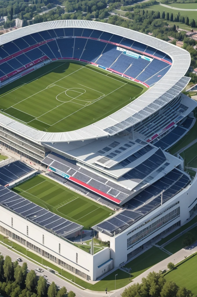 Create a football arena for 20,000 people located in Italy