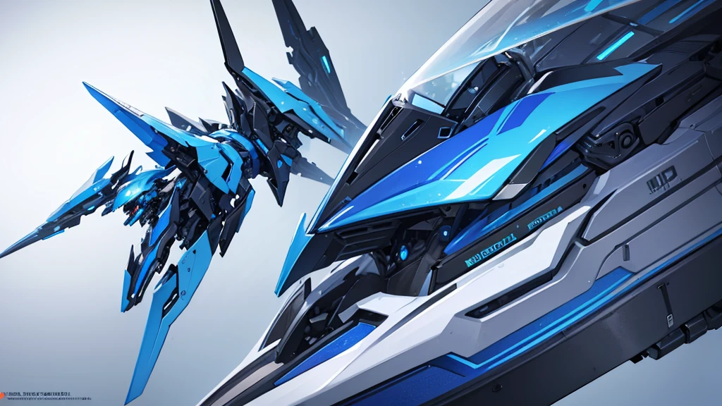 ((Highest quality)), ((masterpiece)), (detailed),Futuristic cool blue