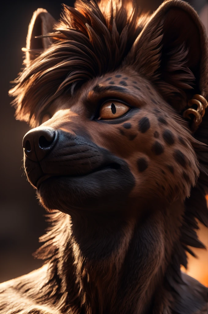 hyena man, bust shot, extremely detailed face, beautiful detailed eyes, beautiful detailed lips, extremely detailed eyes and face, shy blush, massive hyper cock coming in from off screen close to his face, erupting cum all over face, photorealistic, 8k, highly detailed, intricate details, cinematic lighting, dramatic lighting, dramatic shadows, hyper realistic, masterpiece, (best quality,4k,8k,highres,masterpiece:1.2),ultra-detailed,(realistic,photorealistic,photo-realistic:1.37)