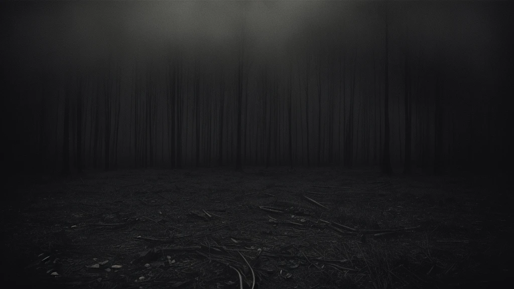vintage black and white photography, sinister photo, ( ( ( Horror art ) ) ), gloomy vibes, horror, nightmare atmosphere, evokes disturbing elements, dark feelings, horizontal aspect, The best quality, must disturb the viewer