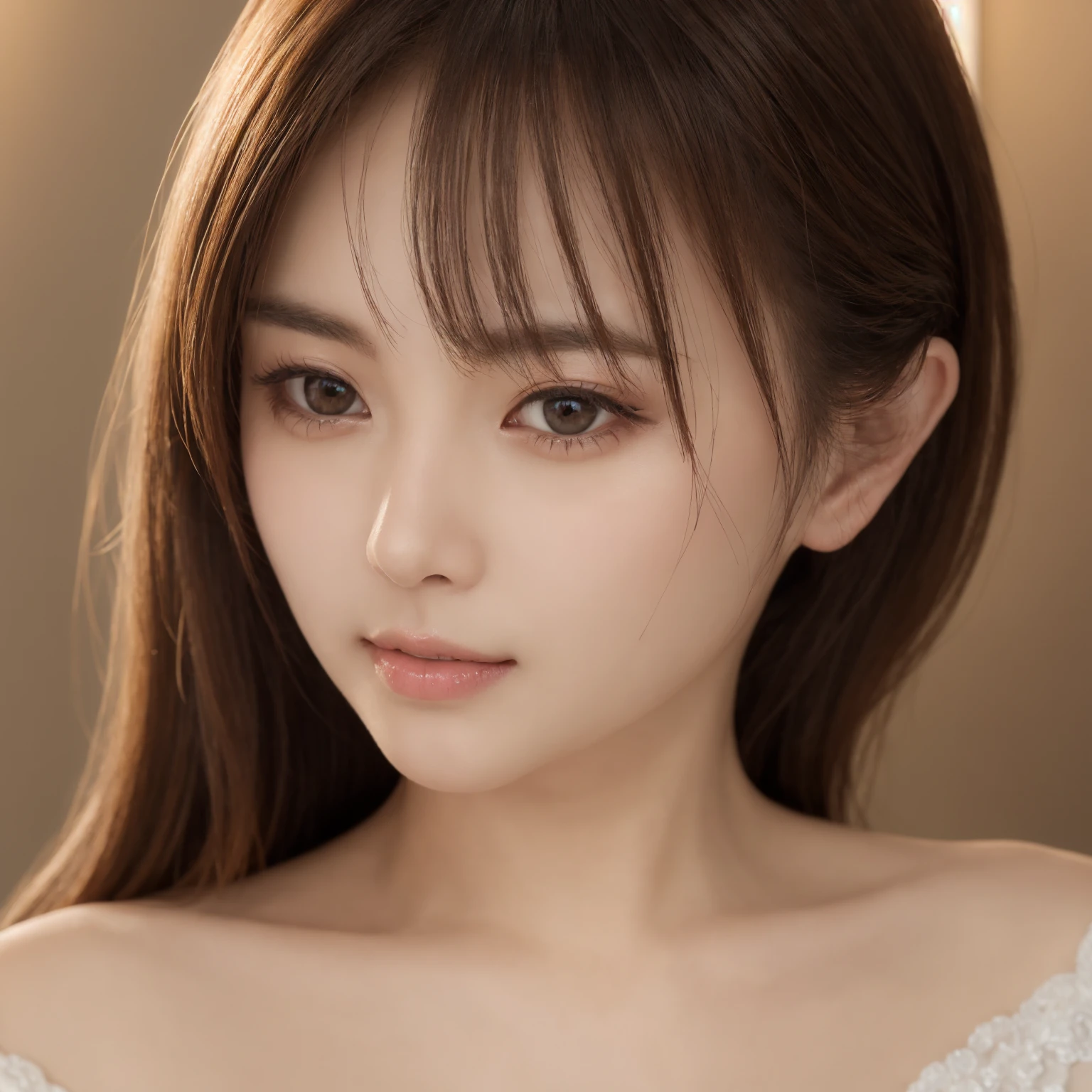 masterpiece、Highest quality、High resolution、Tabletop、wallpaper、Realistic、Bright lighting、Professional Lighting、Face Light、Smooth lighting、Japanese women、Adult、Beautiful woman、action、gravure、sexy、so beautiful、Beautiful Skin、Beautiful and exquisite、Detailed face、slim、Brown eyes、Looking into the camera、Cleavage、Big Breasts