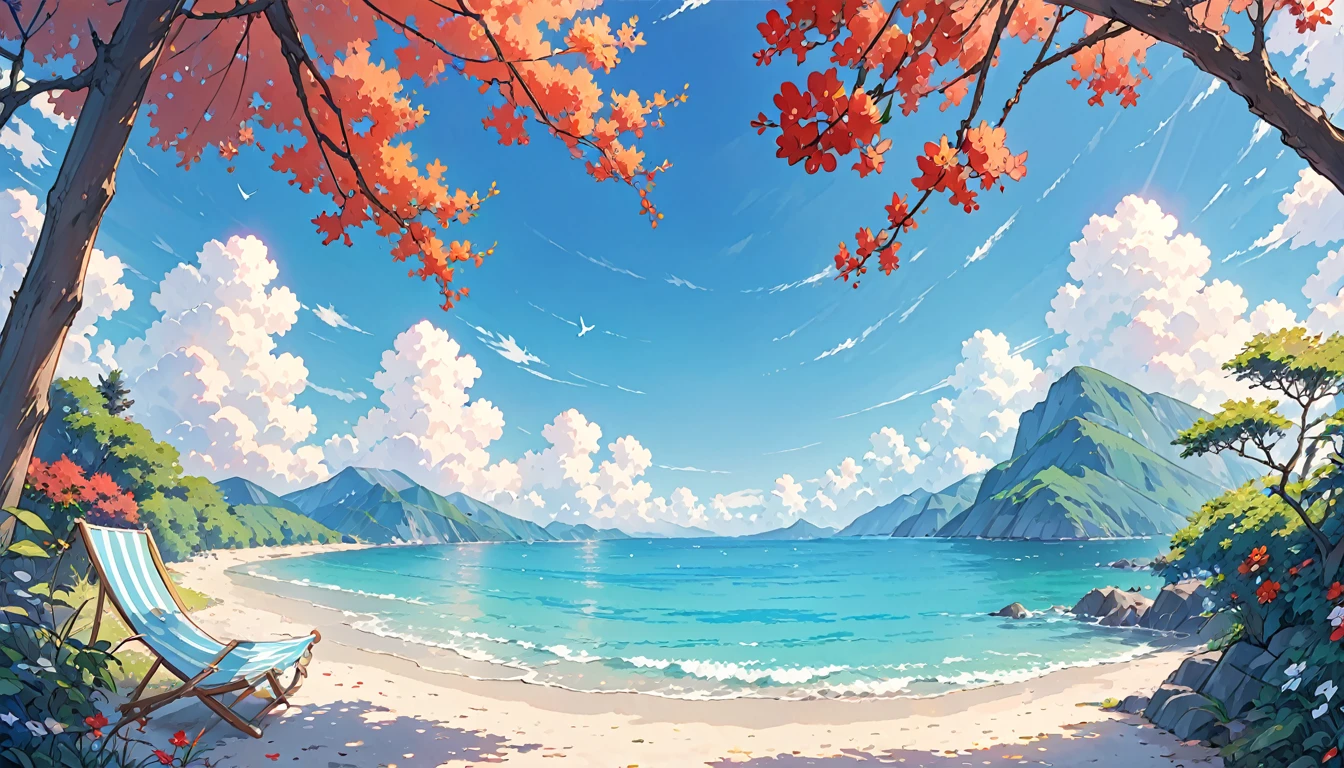 「Deep LOFI – Music for deep relaxation and focus」

    「Relax with deep sounds。」Blue sky and beautiful sea
