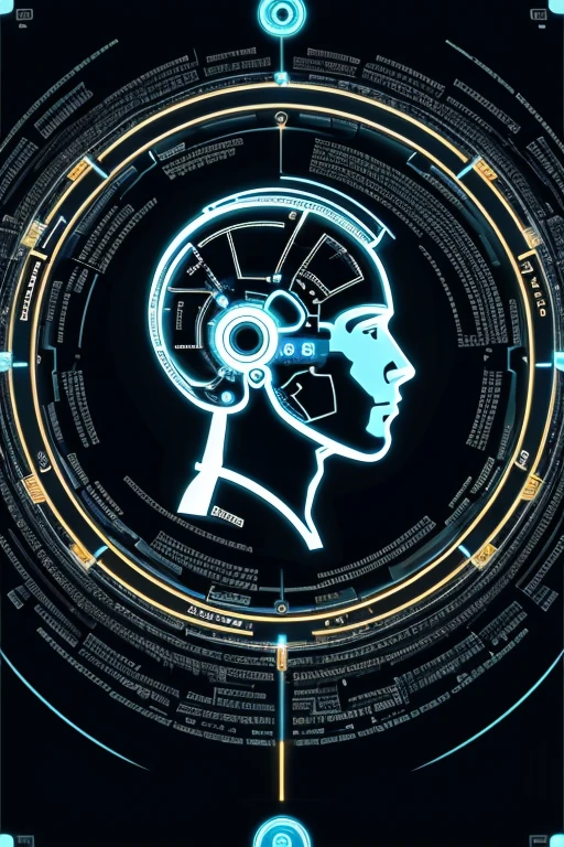 "Generate an image with the central text 'AI' surrounded by various icons related to artificial intelligence, such as brains, neural networks, circuit boards, robots, data charts, and machine learning symbols. Ensure the icons are connected with lines to form a cohesive circular pattern around the 'AI' text."
