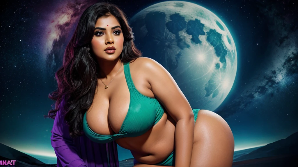 Desi BBW bhabi hot extra terrestrial background with colour grading