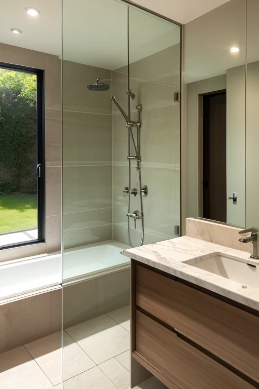 Luxury House、shower room