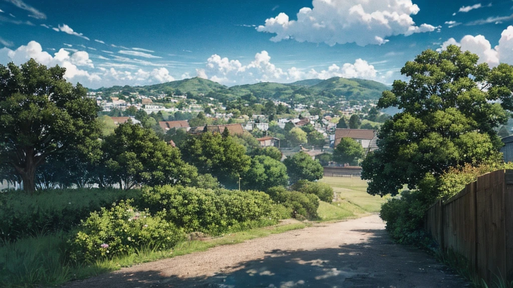 anime scenery of a resident street in an English town, anime countryside landscape, anime landscape wallpaper, style of makoto shinkai, anime landscape, studio glibly makoto shinkai, beautiful anime scenery, ( ( makoto shinkai ) ), anime scenery, makoto shinkai. —h 2160, in style of makoto shinkai