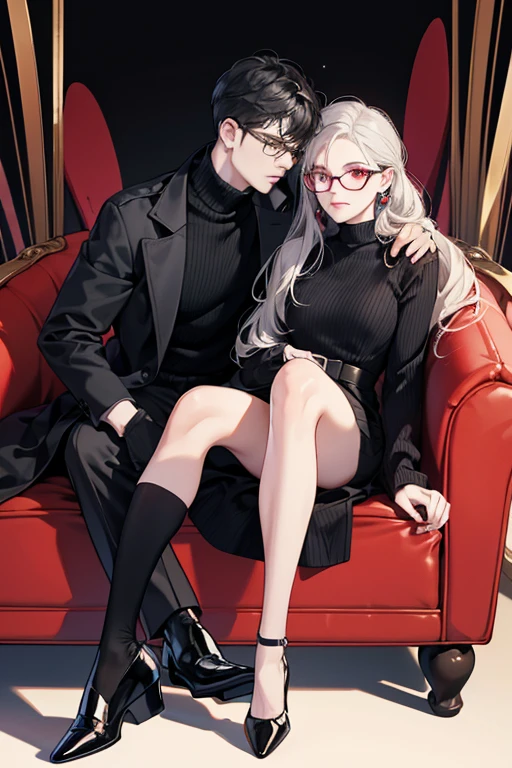 Nathalie has glasses with black and red striped frames and she wears very pale blue eyeshadow. She wears a red turtleneck sweater, a black dress jacket, black pants, and black medium-heel shoes. She also has round creamy-white earrings. From "Risk" and onwards she wore Emilie's wedding ring, which was entrusted to her by Gabriel, until he took it from her in "Representation". SPARKLE; GLITTER