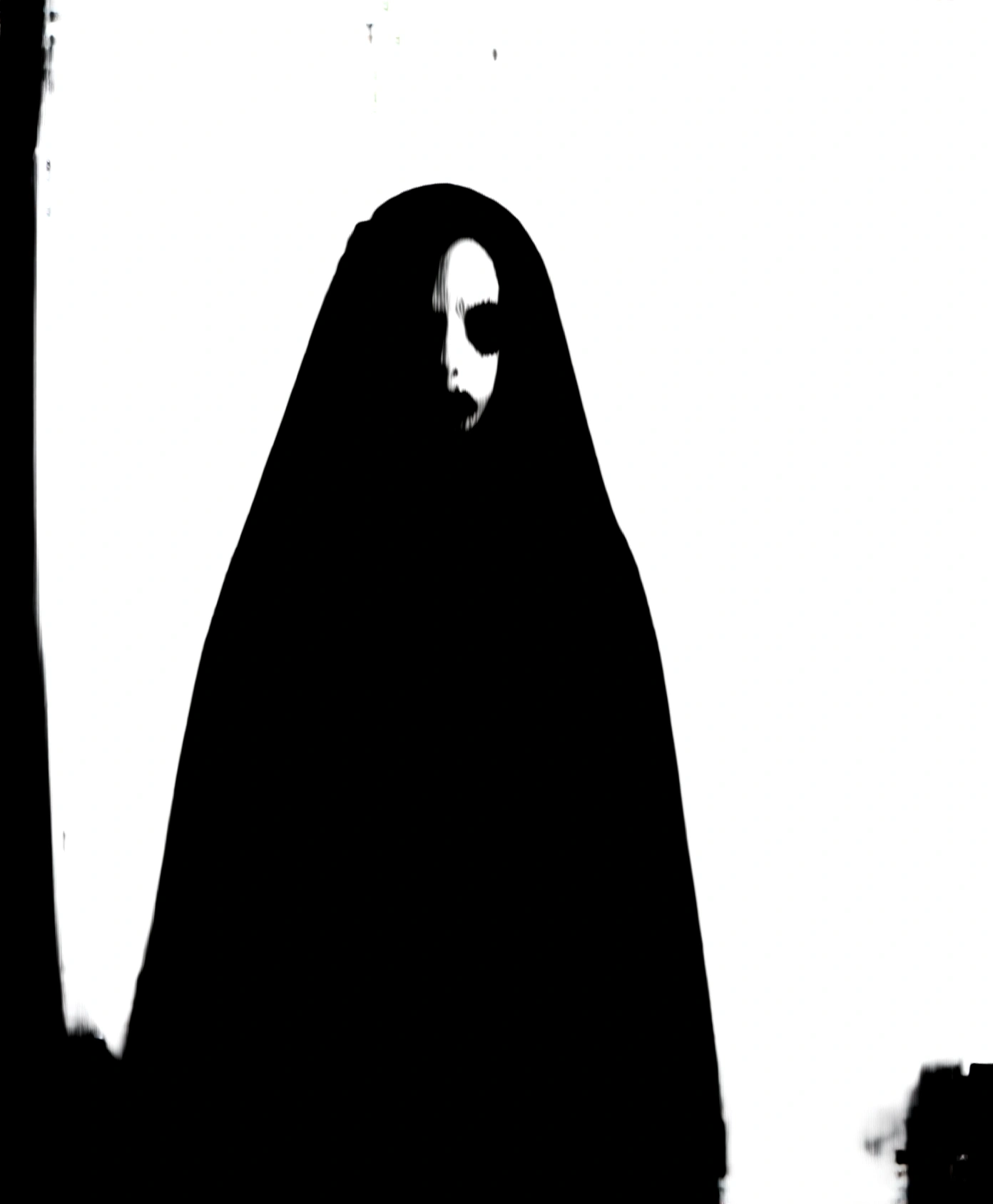 vintage black and white photography, sinister photo, ( ( ( Horror art ) ) ), gloomy vibes, horror, nightmare atmosphere, evokes disturbing elements, dark feelings, horizontal aspect, The best quality, must disturb the viewer,
