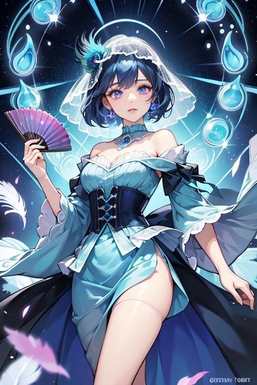 Beautiful girl story wrapped in love,Emphasize the inverted posture, Beautiful eye details, A captivating anime girl gracefully emerges from the pages of a watercolor painting, Her vivid and complex colors are, Bring your artwork to life, (see-through transparent clothes, transparent costume:1.5), She wears extraordinary fantasy costumes,Decorated with exquisite details, reflecting the enchanting world she inhabits, Luminescent elements, like glowing crystals and ethereal wisps, surround her, casting a soft, otherworldly glow, The style of watercolor painting is、Imbues the image with a sense of fluidity and delicacy, as if the colors are effortlessly blending and bleeding into one another, Camera shot: Medium shot, Soft focus, Glow-glow-illuminated illumination, watercolor brushstrokes, Sophisticated and very delicate anime illustration, Unique colors, Portrait of an anime girl, infinite love, Irridescent color, beautiful girl illuminated by seven colors of light,Distorted time and space