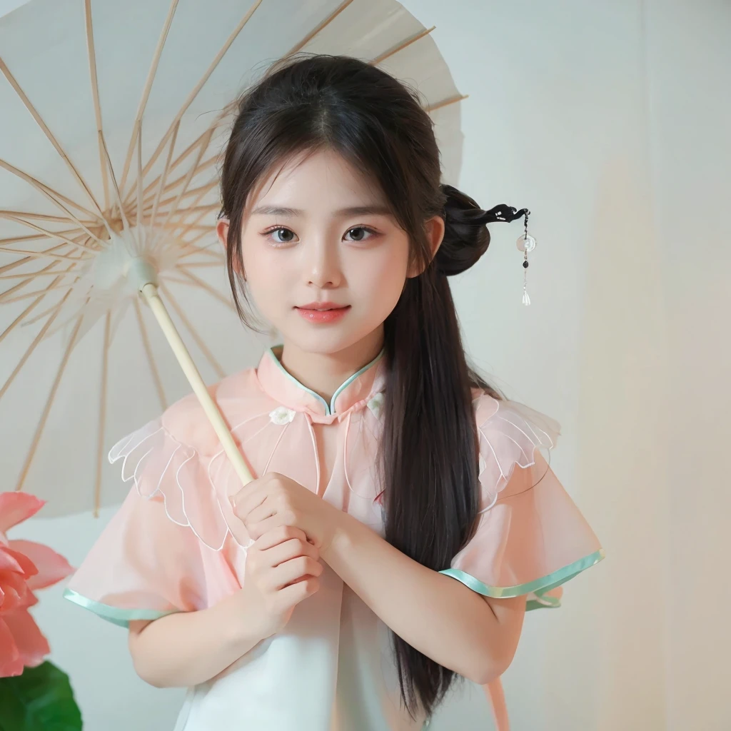 New Chinese style hairpin ponytail，Natural and beautiful hair，