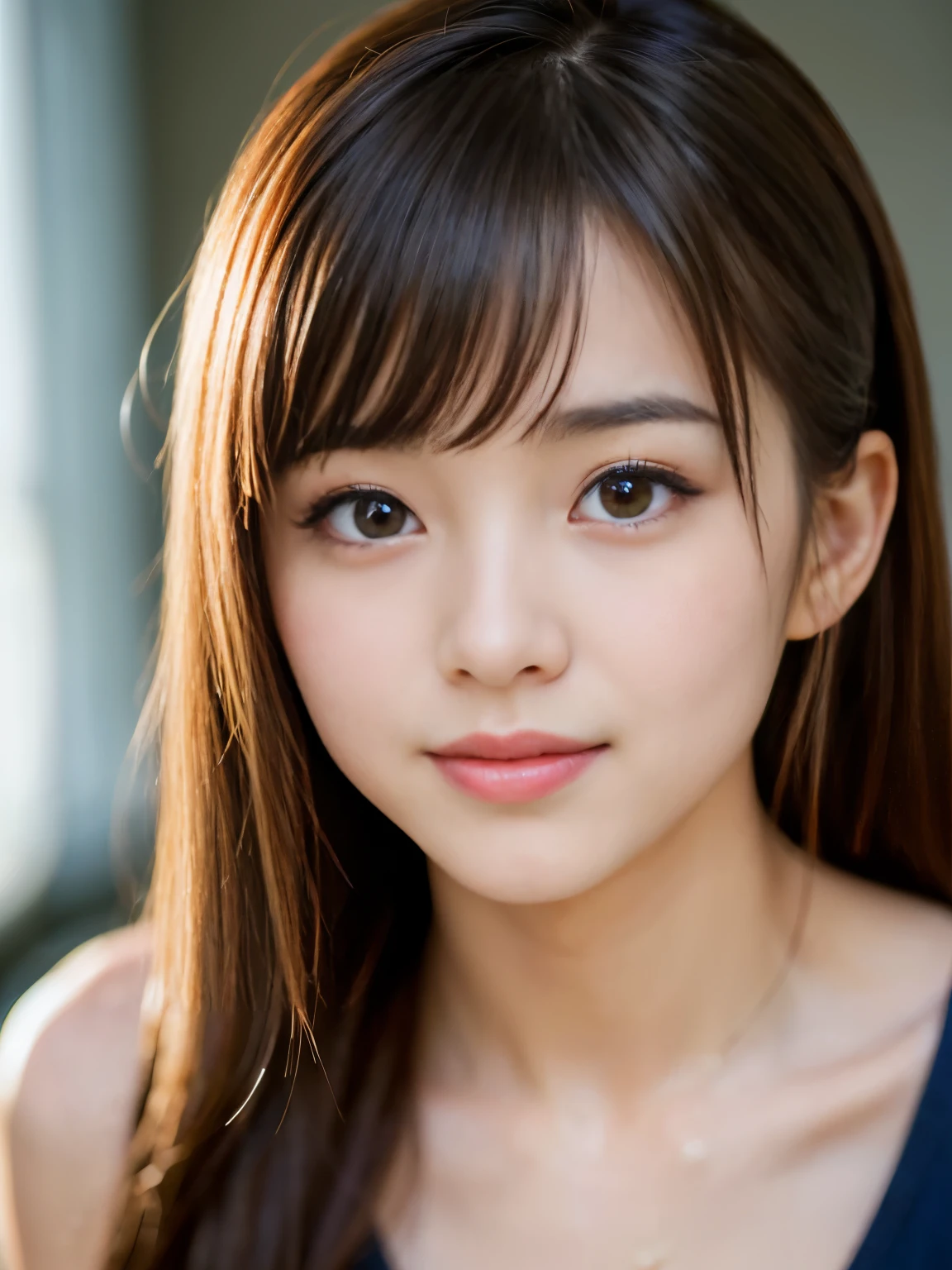 (Best-quality, Masterpiece, Ultra-High-Resolution, (Photorealistic:1.4), Raw Photo, depth of field, professional lighting, perfect anatomy, extremely details), (((12-years-old the most famous Japanese idol have a orgasm))), looking at viewer, innocent smile, (extremely cute and extremely childish and extremely realistic face, ((extremely cute and extremely big and extremely realistic eyes)), extremely beautiful and extremely realistic hair, ((extremely beautiful and extremely realistic skins)), extremely cute and extremely realistic long-eyelashes, extremely cute and extremely realistic lips)