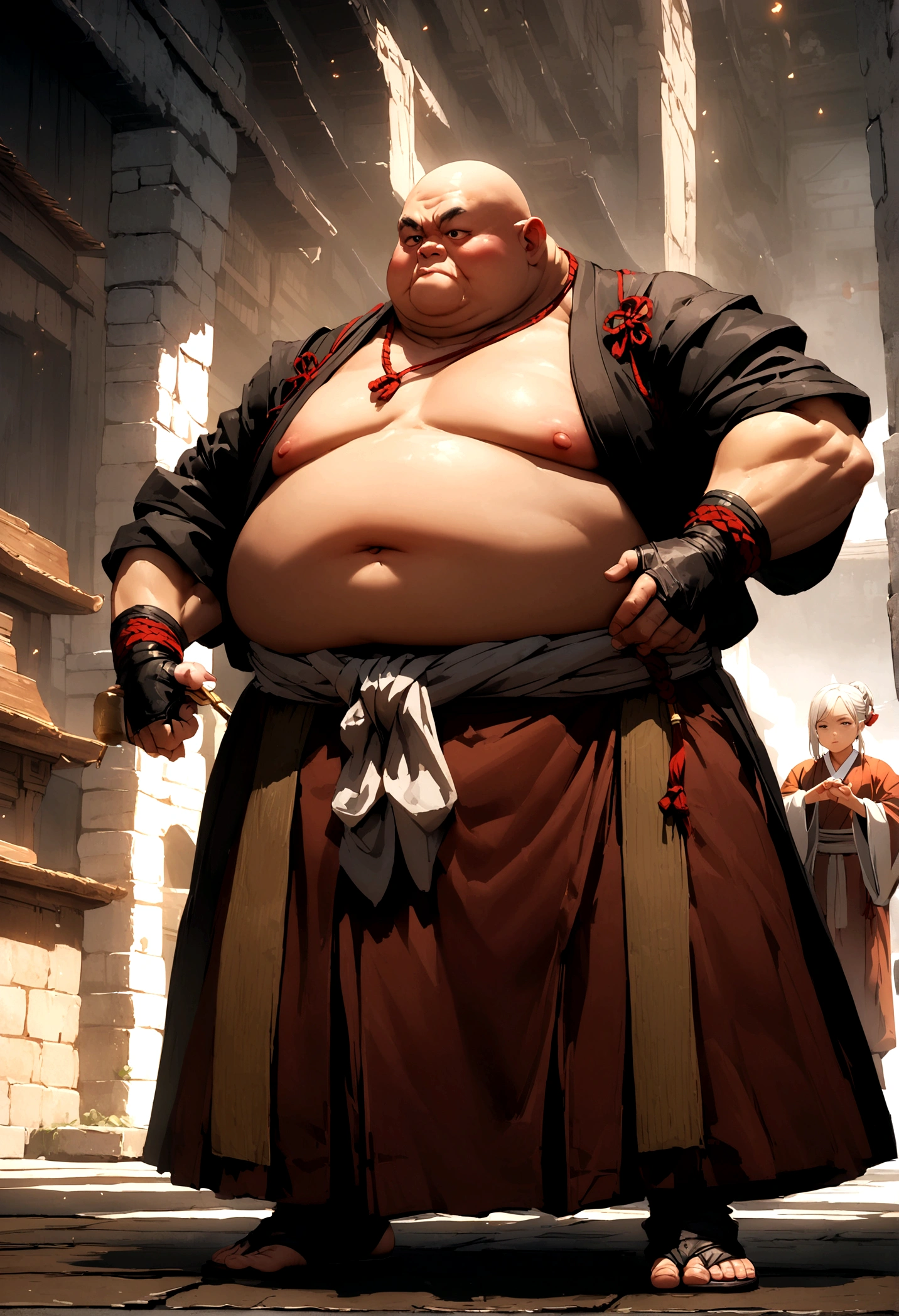 Japanese monk、Small fat、Expert、strongest