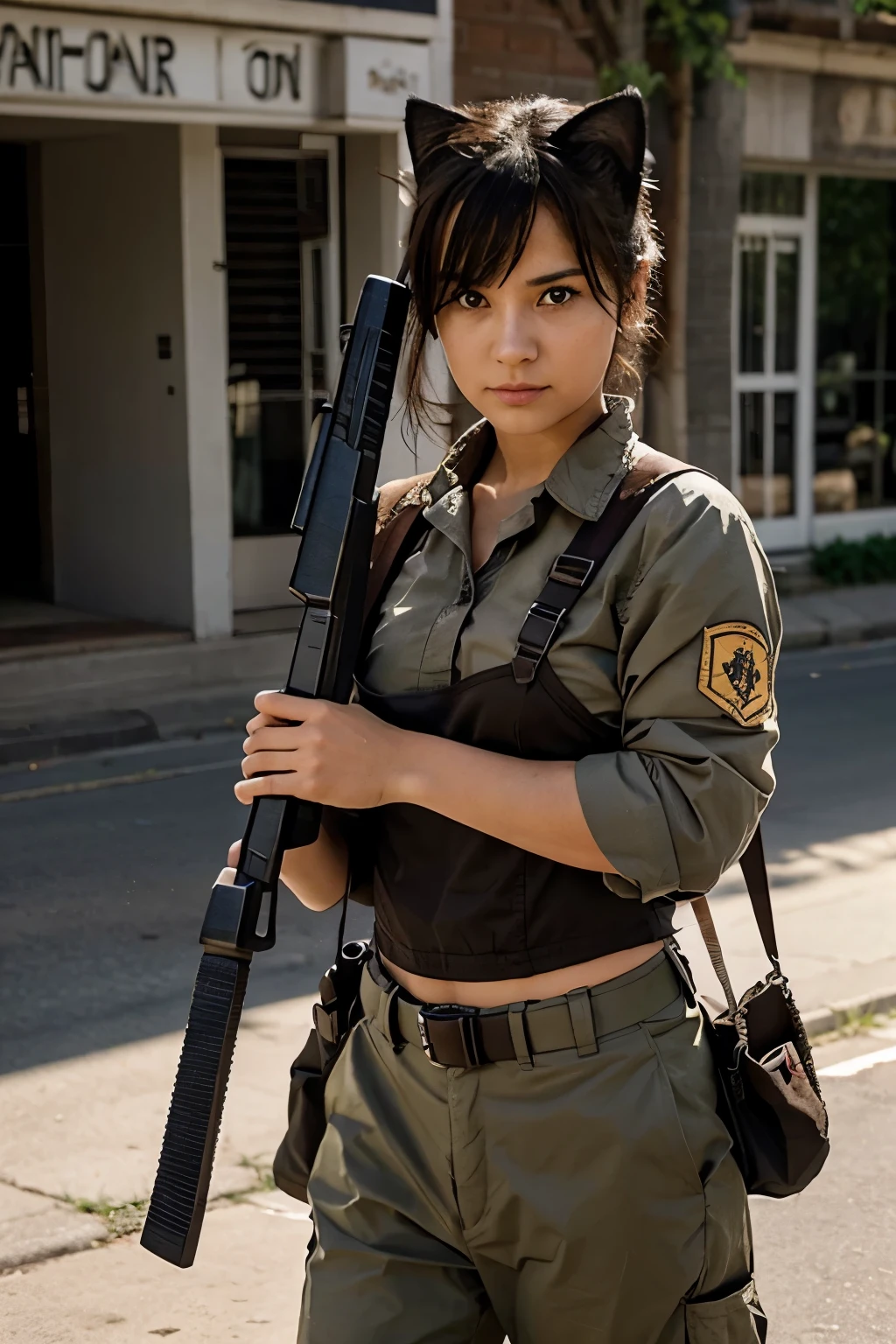cute cats carry weapons and join the war