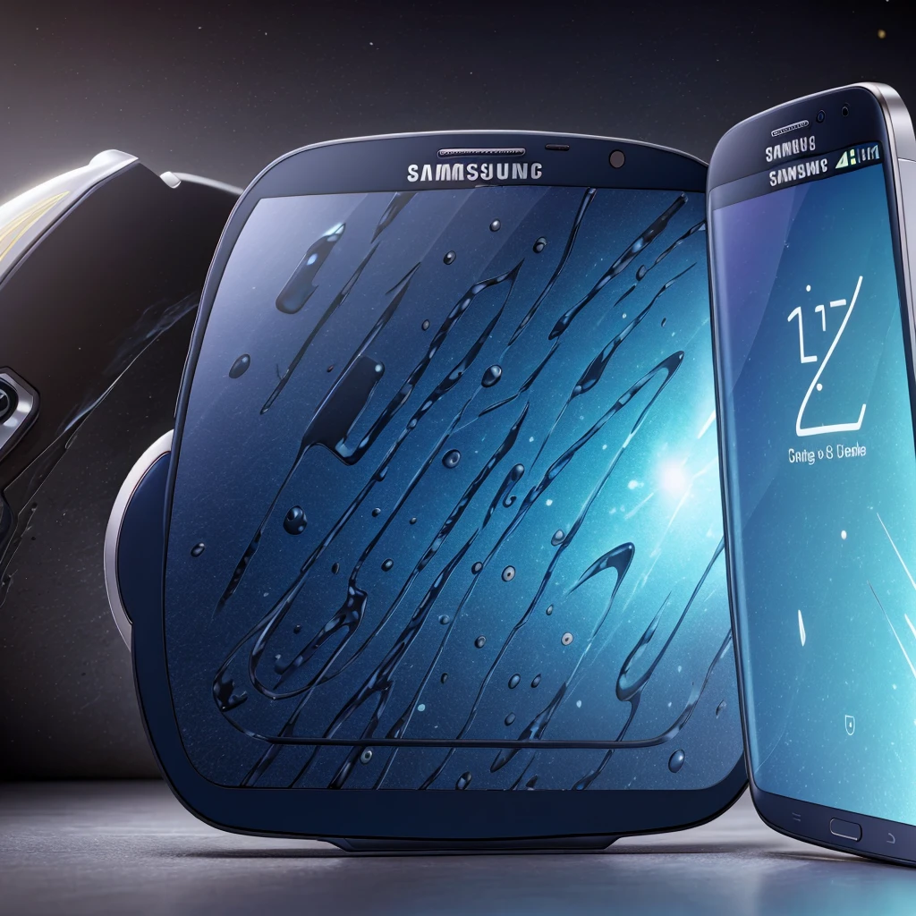 Samsung mobile phone comes to life and is ultra powerful ,eyes come out ,boca ,Clothes ,just metal and glass with super powers and asking for help