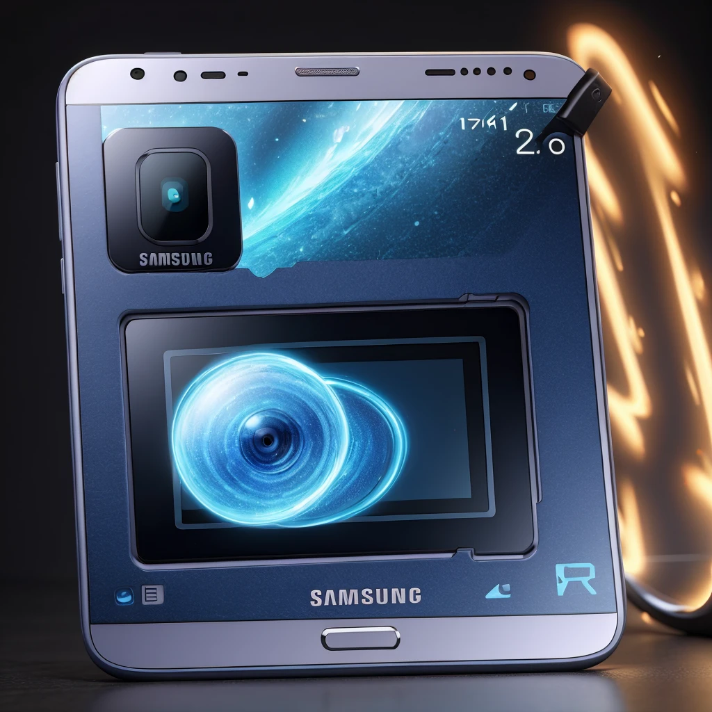 Samsung mobile phone comes to life and is ultra powerful ,eyes come out ,boca ,Clothes ,just metal and glass with super powers 