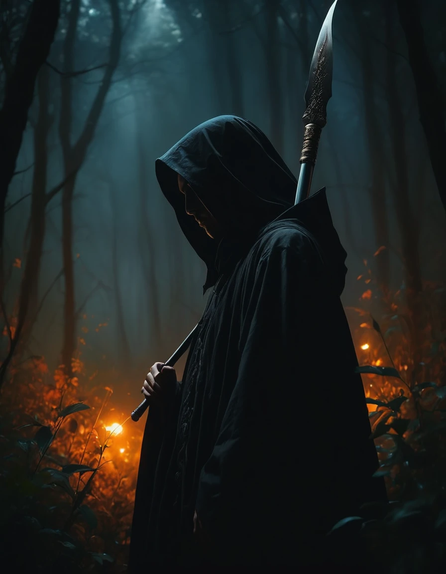 ((Masterpieces with up to 16K resolution):1.6),((soft_color_photograph:)1.5), ((超detailed):1.4),((Cinematic stills and dynamic angles):1.3) | ((double contact):1.3), ((Scary black grim reaper silhouette effect):1.2), ((Superimposed on a beautiful woman):1.1)《Dark forest sky》Agnes Cecil, Jeremy Mann, Oil and ink on canvas, Awesome dark art, Super Dramatic Lights, photographイラスト, Amazing depth, the Ultra-detaileded, 虹colorの黒, Extra dreams, intricately detaileds, Amazing depth, Great atmosphere, A fascinating, unusual and vibrant landscape, ((Shinigami Sickle):1.1), Maximalism ((It's Beautiful Outside, The inside is ugly, Pressure and pain, Beauty and despair, hard and soft, positive and negative, Hot and cold, Sour, Lively but boring, perfectionな調和, Light and shadow, Young and old, Black and White, Corresponding color, Noise々Quiet and peaceful, Chaos and Peace, life-and-death):1.2) A complex masterpiece from the leader in real-time engineering. | Rendered in Ultra-high definition with UHD and retina quality, this masterpiece ensures anatomical correctness and textured skin with super detailed. Focus on high quality and precision, This award-winning work is、Capture every nuance with stunning 16K resolution, Immerse the viewer in the vivid depiction. | ((perfection_composition, perfection_design, perfection_Layout, perfection_detailed, Ultra_detaileded)), ((Strengthen_all, repair_all of)), Learn more, Strengthen.