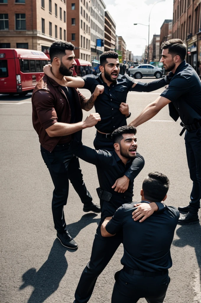 Man stops two men from fighting