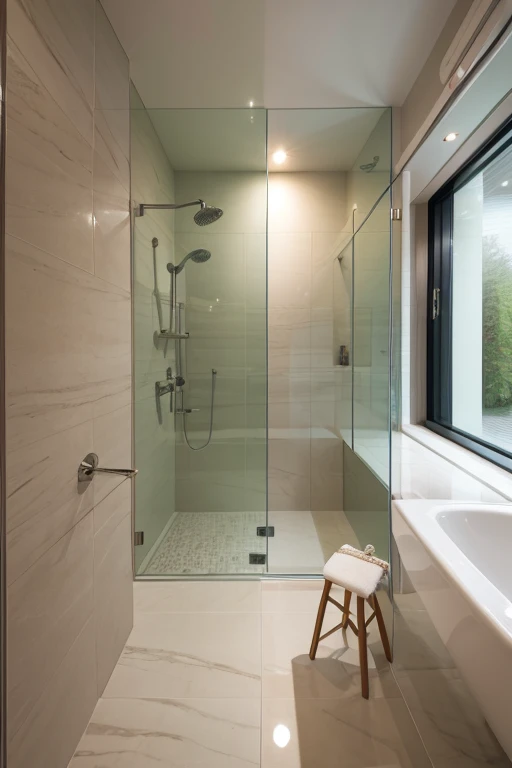 Luxury House、shower room