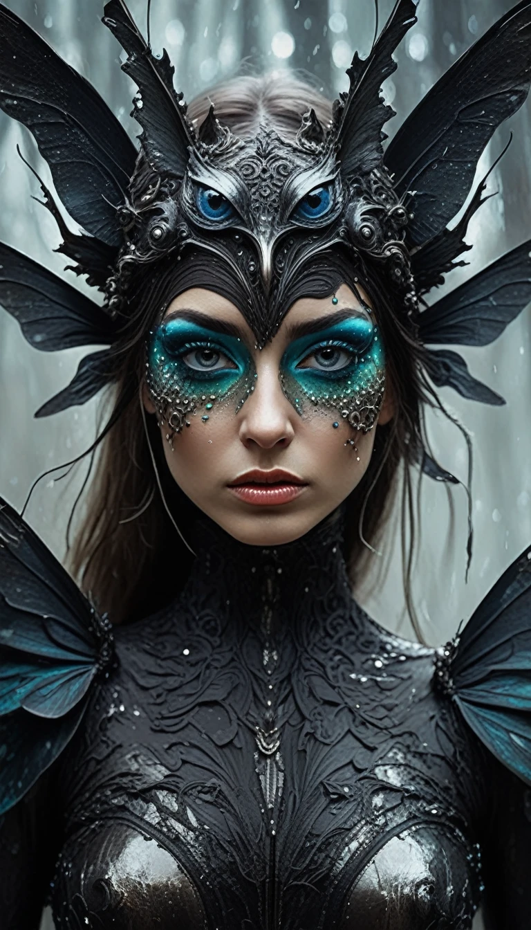 ((angry fairies)),ominous fairy's land,ominous places,threatening landscape,Iryna Yermolova,Nicola Samori,hyper realism, hyper detailed,Extremely detailed,High contrast,Masterpiece,Realistic,Ultra Detailed, intricate details,realistic humid leather,extremly intricate,Epic Realistic, cinematic style,irina yermolova,high contrast,hdr,extremely detailed,masterpiece, intricate details, eyes extremely detailed, high detailed eyes,8k resolution,retina, Nikon Z9, vivid light, fantasy, Abstract, Surrealism, super detailed, high resolution, stop:35;