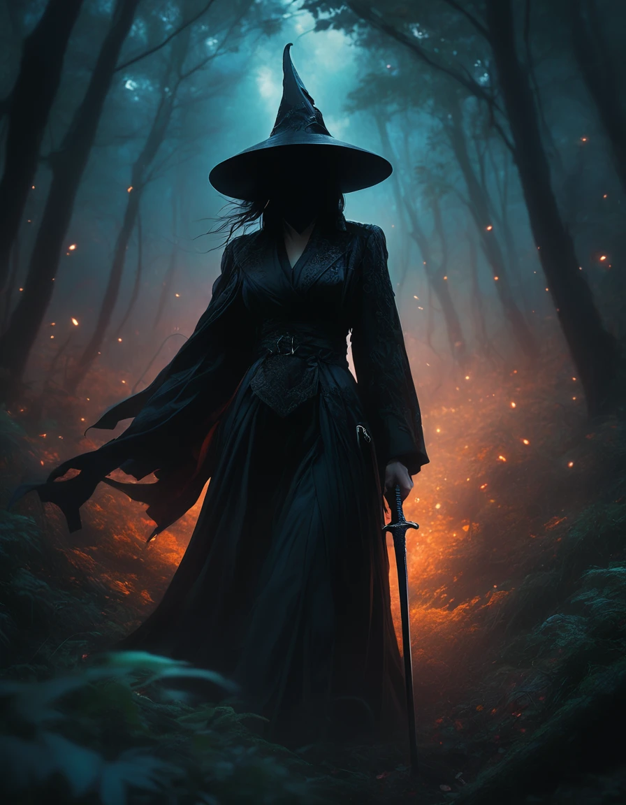 ((Masterpieces with up to 16K resolution):1.6),((soft_color_photograph:)1.5), ((超detailed):1.4),((Cinematic stills and dynamic angles):1.3) | ((double contact):1.3), ((Scary black grim reaper silhouette effect):1.2), ((Superimposed on a beautiful woman):1.1)《Dark forest sky》Agnes Cecil, Jeremy Mann, Oil and ink on canvas, Awesome dark art, Super Dramatic Lights, photographイラスト, Amazing depth, the Ultra-detaileded, 虹colorの黒, Extra dreams, intricately detaileds, Amazing depth, Great atmosphere, A fascinating, unusual and vibrant landscape, ((Shinigami Sickle):1.1), Maximalism ((It's Beautiful Outside, The inside is ugly, Pressure and pain, Beauty and despair, hard and soft, positive and negative, Hot and cold, Sour, Lively but boring, perfectionな調和, Light and shadow, Young and old, Black and White, Corresponding color, Noise々Quiet and peaceful, Chaos and Peace, life-and-death):1.2) A complex masterpiece from the leader in real-time engineering. | Rendered in Ultra-high definition with UHD and retina quality, this masterpiece ensures anatomical correctness and textured skin with super detailed. Focus on high quality and precision, This award-winning work is、Capture every nuance with stunning 16K resolution, Immerse the viewer in the vivid depiction. | ((perfection_composition, perfection_design, perfection_Layout, perfection_detailed, Ultra_detaileded)), ((Strengthen_all, repair_all of)), Learn more, Strengthen.