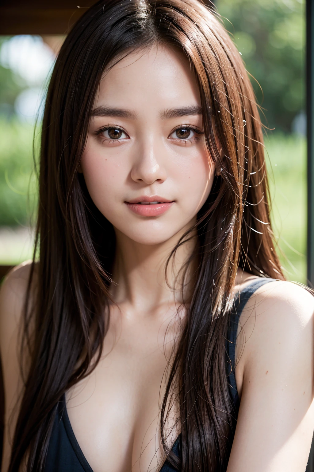 (Sillamäe:1.5), close up, masterpiece, best quality, raw photo, photorealistic, face, incredibly absurdres, hyper realistic photo of a beautiful girl (Thai Mix), seductive smile, cute, long hair, depth of field, highres, ultra-detailed, finely detail, extremely detailed, extremely detailed eyes and face, sharp pupils, realistic pupils, sharp focus, cinematic lighting,