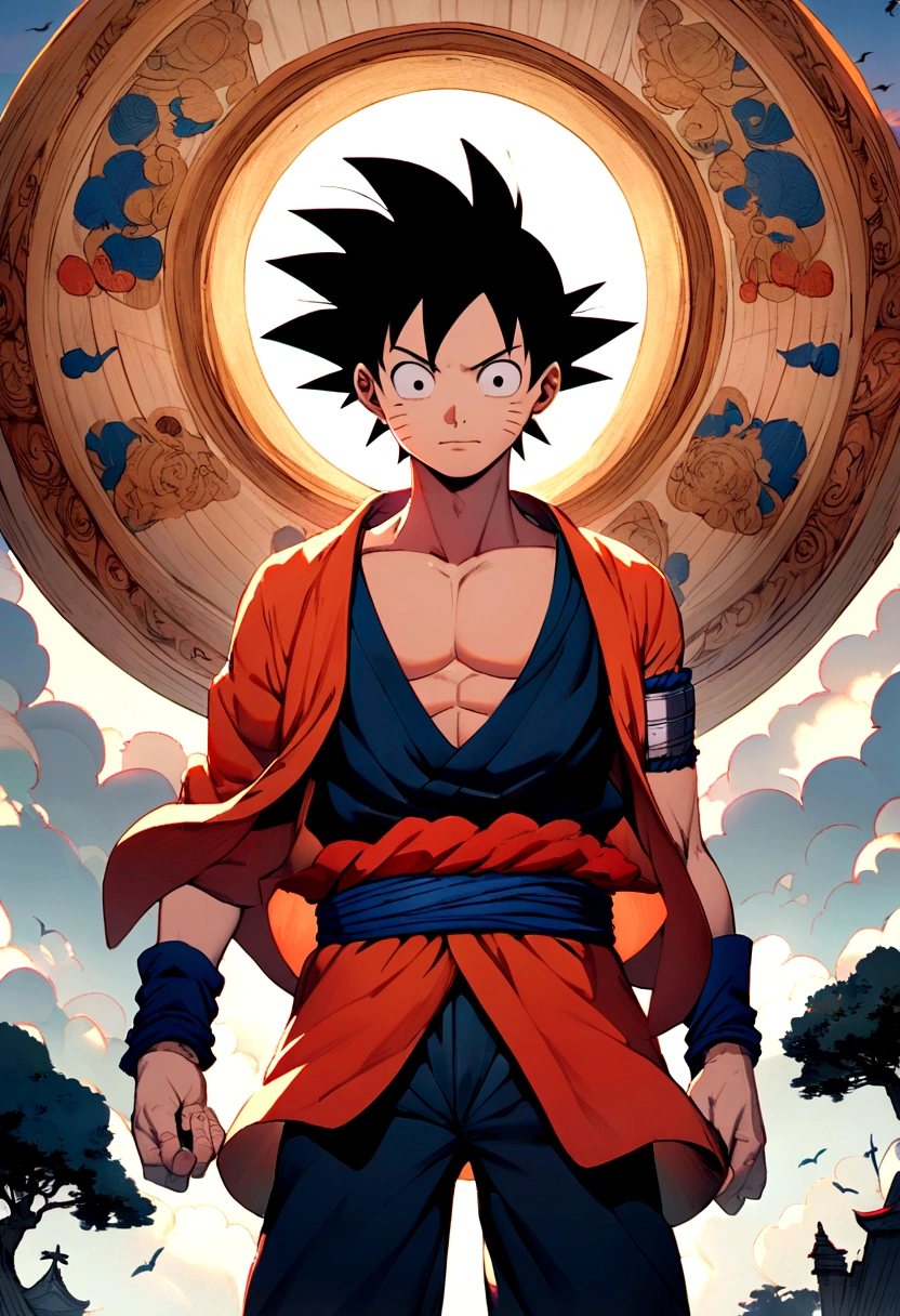 Create Goku with Naruto Luffy and Seya
