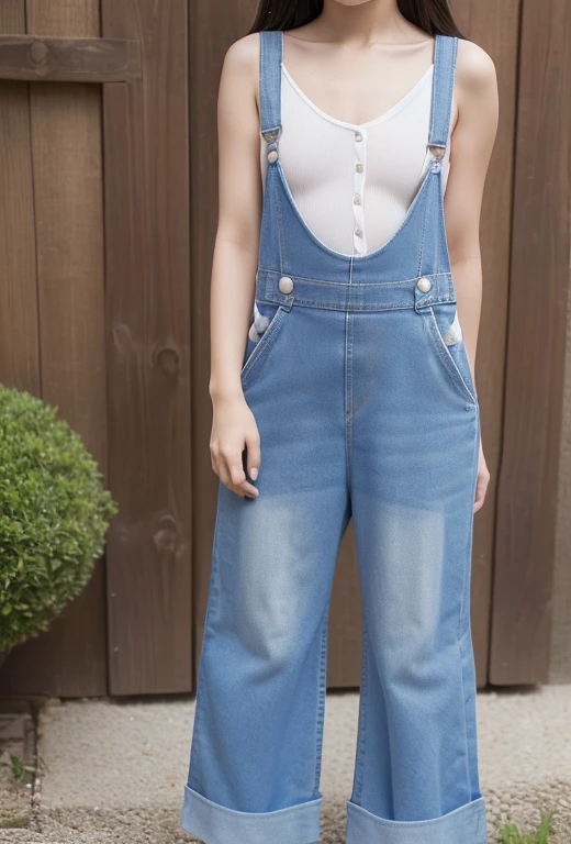 20-year-old Japanese elementary school girls, (Baby Face:1.2), (two s), (two little virgin girls), (two little virgin female students), (two female students), (two girls), (135cm tall:1.1), ((Very short stature:1.2)), (((flat chest:1.5))), ((((flat chest like a boy:1.2)))), (no bra:1.3), (naked:1.3), (over completely no bra naked:1.3), (navel-baring), (belly button exposed), Japanese elementary school girls are wearing very short denim, baby blue micro mini high cut overalls dress, over completely no bra naked and carrying school bags on their backs as they walk to school along the school route in a residential area, ((no bra:1.2)), ((not wearing panties:1.2)), ((not wearing bra:1.2)), (She is her small titsed at Flat chest chest:1.5), (her is not wearing underwear), (love showing off cute my body in a very short denim baby blue micro mini high cut overalls dress), (no bra naked body), (wearing only micro mini high cut overalls dress), (sleeveless),