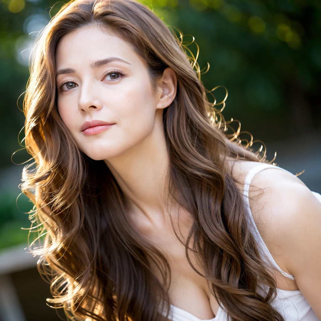 Beautiful mature woman with beautiful wavy long blond hair, Naughty Mature Woman, Ultra-high resolution,(Realistic:1.4), ((Highest quality)), ((masterpiece)), (be familiar with),