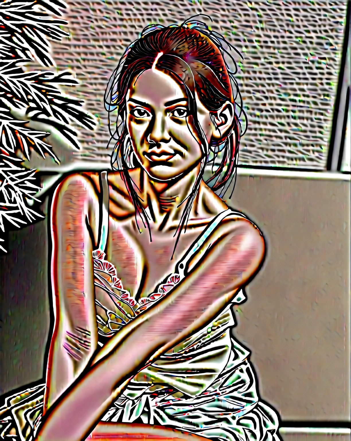 (Extreme Detail CG Unity 8K wallpaper, masterpiece, highest quality), (Exquisite lighting and shadow, highly dramatic picture, Cinematic lens effect), a beautiful girl in a white Spider-Man costume, white lingerie, silver gray hair color, long hair, from the Spider-Man parallel universe, Wenger, Marvel, Spider-Man, on the restaurant, very beautiful face, dynamic pose), (excellent detail, excellent lighting, wide angle), (excellent rendego on restaurant, enough to stand out in its clasocus on white Spider-Man costumes, complex spider textures