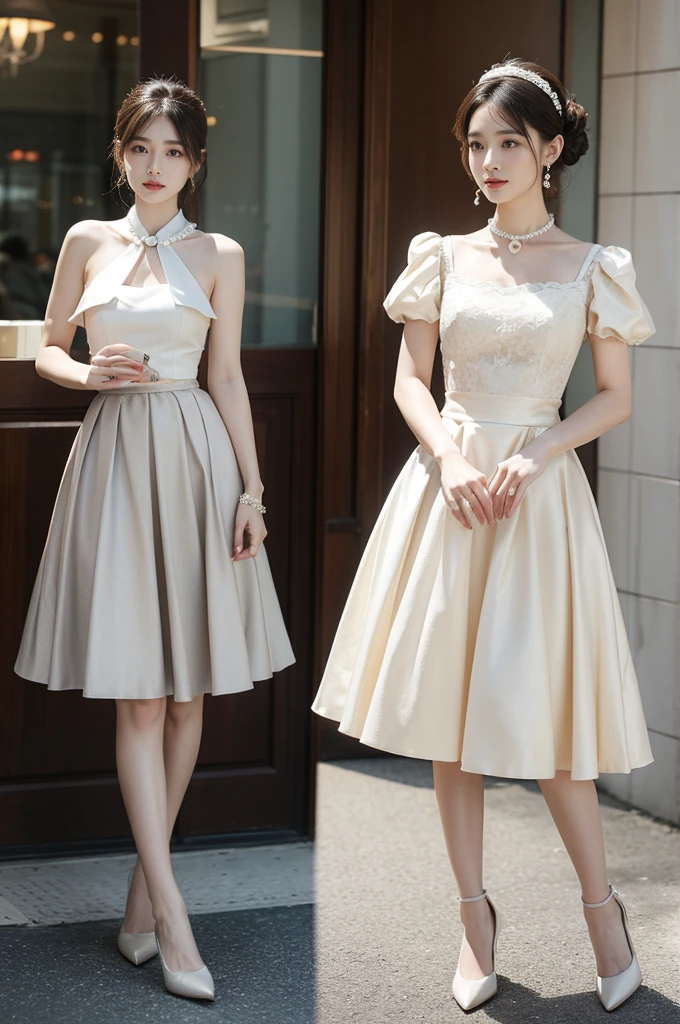 Fashion in the 50s was a period full of elegance and retro charm,The fashion of this period was thin waist.、Features a full skirt and exquisite details。Here are some of the key elements of 50s fashion:
Men's Fashion:50年代Men's Fashion以西装和领带为主,Emphasis on tailoring and style。