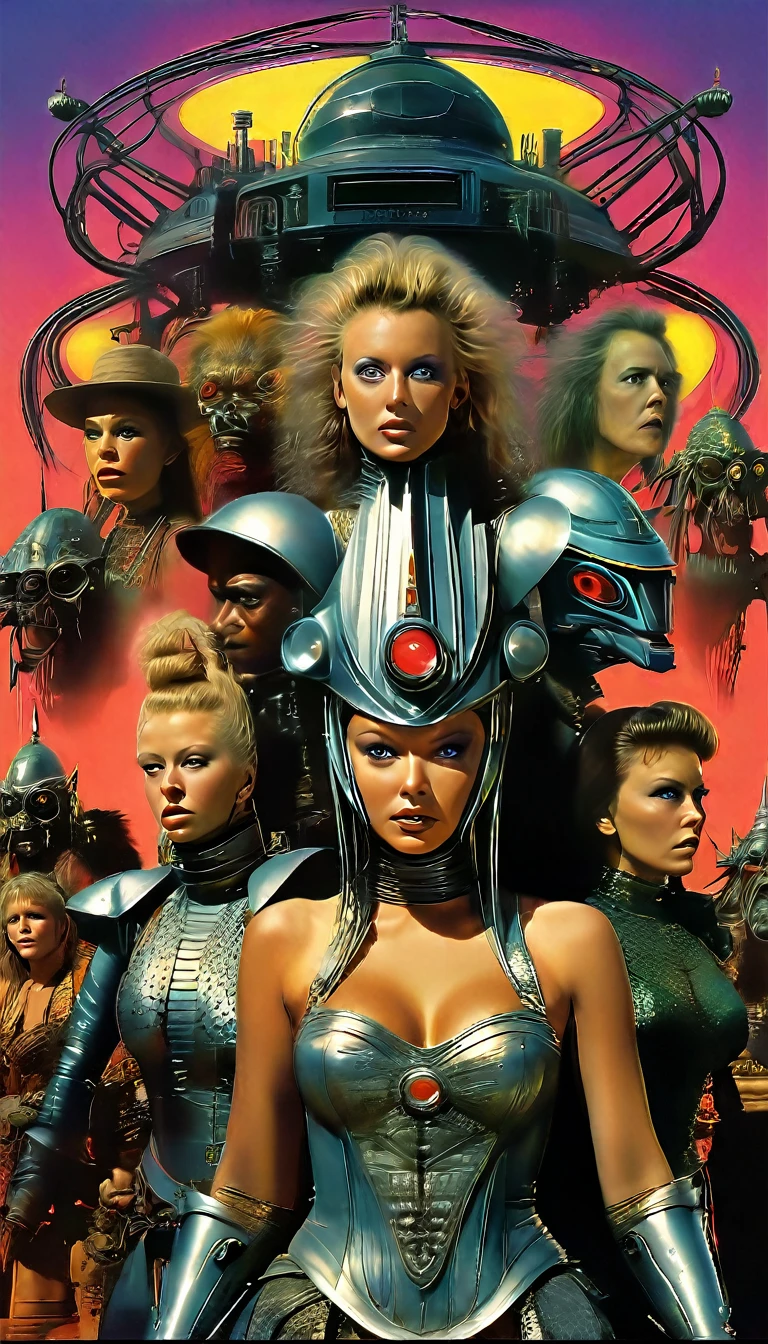 in (medium full shot:3.1) of lot of characters from a movie for slave girls from beyond infinity, inspired by Clyde Caldwell, futuristic apocalypse, stalenhag, metal album cover, gwar, heavy metal band promo, wayne barlowe pierre pellegrini, (with Creepy, Sci-Fi, Fantasy and Horror:2.9) retro sci fi, Horror movie, very detailed body, moody, epic, shot on Kodak Vision3, (intricate details:2.4), (hyperdetailed:3.1), (8k resolution:3.1), (high detailed:4.1), lot of detailed, high quality, soft (cinematic:3.3) light, dramatic atmosphere, atmospheric pespective, (impactful art:2.8), rich colors