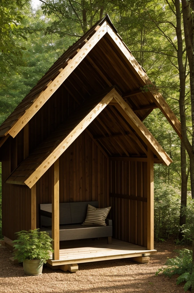 A sheltering shed