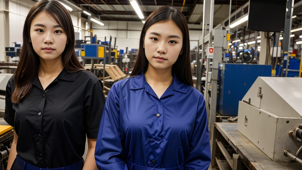 Picture of three people standing side by side, Worker, from China, Business, Cover photo , Work clothes, Skilled, Work clothes, , Company Profile Factory Photos