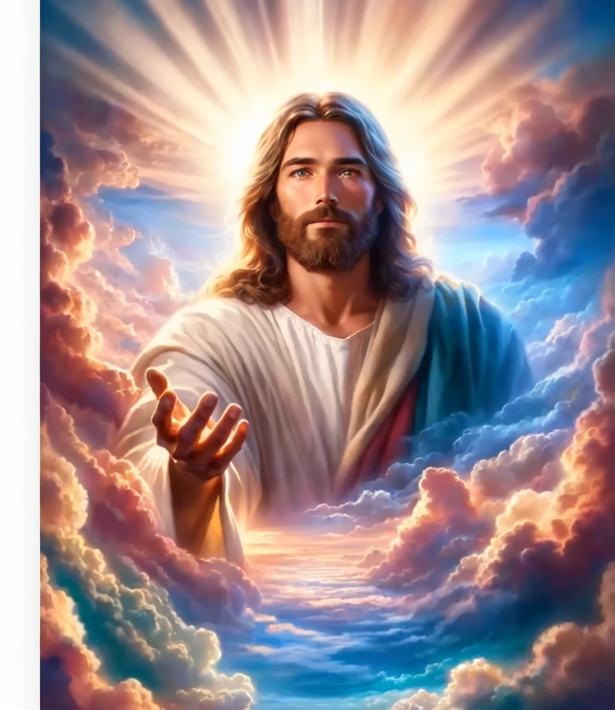 Jesus in the clouds with his hands out, Jesus christ, Greg Olsen, portrait of Jesus christ, Jesus, author:Scott Gustafson, author:James Ryman, portrait of a Heavenly god, God is watching me, young, 天主教宗Teach Art, Heaven on earth, Jesus face, The Face of God, Teach Art, Heaven!!!!!!!!, Jesus of nazareth