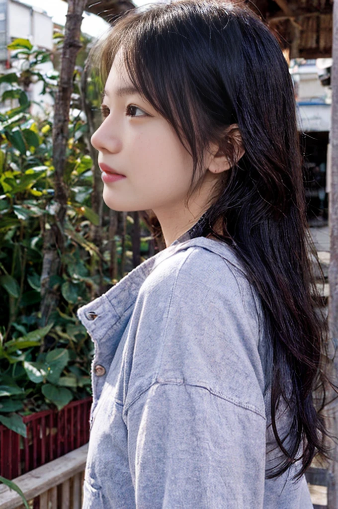 Long Hair Girl, Pee in public, I can't stand it anymore, Horny Face, Face enduring pain, close your eyes