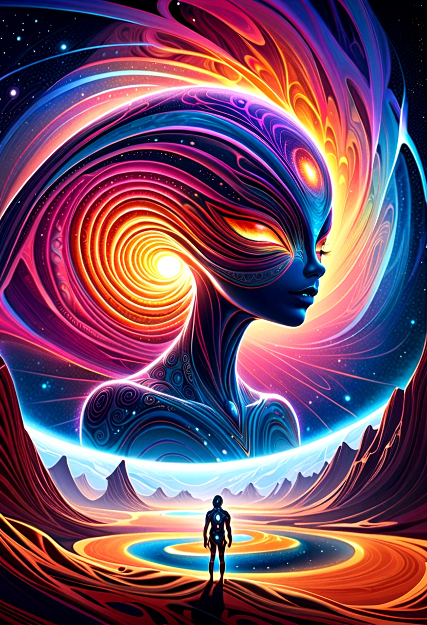 (A strange creature),Vibrant colors,Ethereal atmosphere,Alien landscape,Mysterious light and shadow,Unique texture,Organic pattern,Detailed eyes and skin,Intricate details,otherworldly beauty,otherworldly presence,Unconventional anatomy,Extraterrestrial life,Untapped territory,cosmic energy,fluid movement,Curious perspective,Fantasy species,mystical aura,Interstellar encounters,Unexplained,Evolutionary miracles,Cosmic harmony,transcendent being,Unfathomable wisdom,Diverse genetic makeup,Future evolution,An unprecedented discovery,Magnificent cosmic design,Amazing complexity,Unlimited imagination,Uncover the secrets of the universe,Celestial wonders,A mesmerizing spectacle.