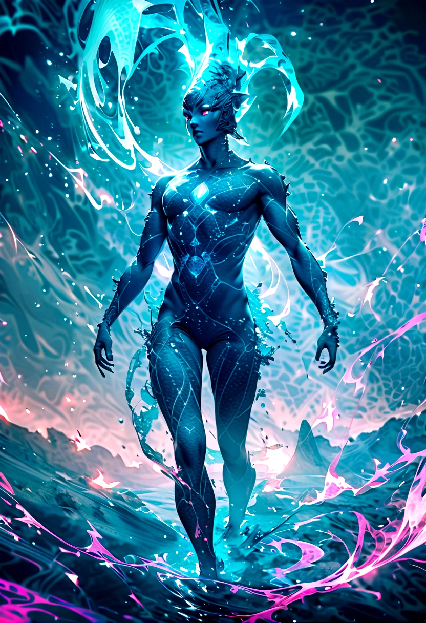 (A strange creature),Vibrant colors,Ethereal atmosphere,Alien landscape,Mysterious light and shadow,Unique texture,Organic pattern,Detailed eyes and skin,Intricate details,otherworldly beauty,otherworldly presence,Unconventional anatomy,Extraterrestrial life,Untapped territory,cosmic energy,fluid movement,Curious perspective,Fantasy species,mystical aura,Interstellar encounters,Unexplained,Evolutionary miracles,Cosmic harmony,transcendent being,Unfathomable wisdom,Diverse genetic makeup,Future evolution,An unprecedented discovery,Magnificent cosmic design,Amazing complexity,Unlimited imagination,Uncover the secrets of the universe,Celestial wonders,A mesmerizing spectacle.