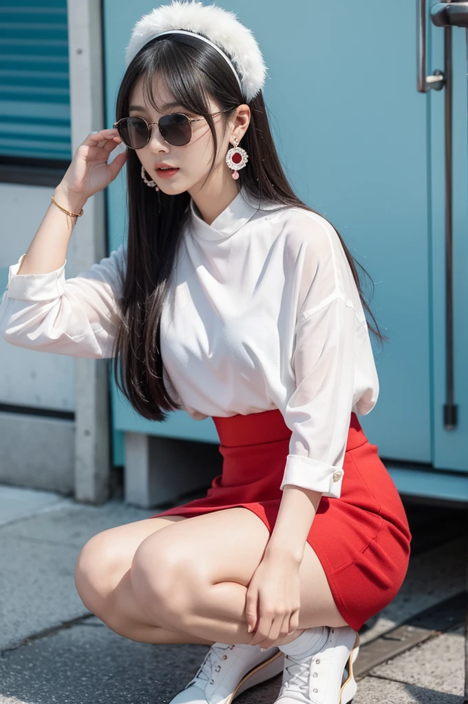 The 1960s was a period of energy and change for women，这个时期的时尚以mini skirt、Characterized by bright colors and geometric patterns。Here are some of the key elements of women&#39;s fashion in the 1960s：

mini skirt：60年代最著名的时尚单品之一是mini skirt，By designer Mary Quant（Mary Quant）popularize，The length is usually above the knee。Accessories：Like big earrings、Headband、Sunglasses, etc，这些Accessories为60年代的穿搭增添了独特的个性。