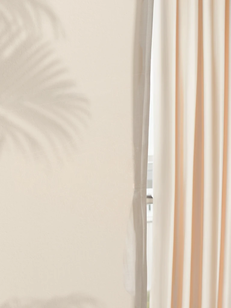 Dark blue curtains