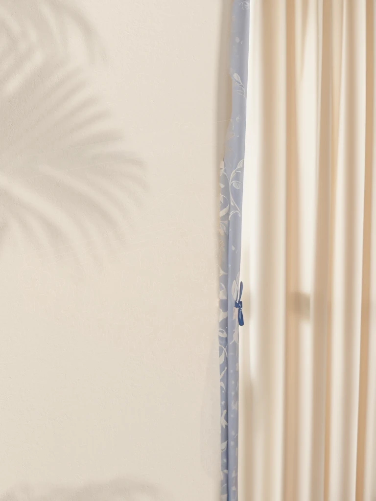 Dark blue curtains