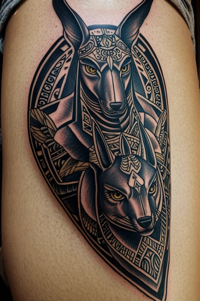 anubis tattoo design