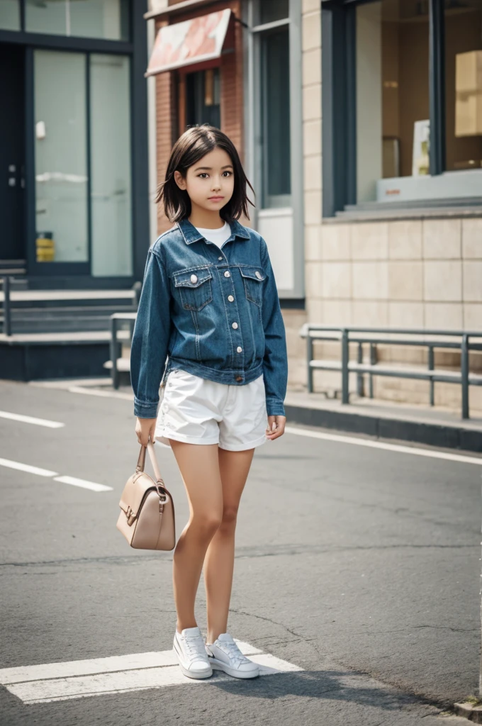 Animated girl in short clothes