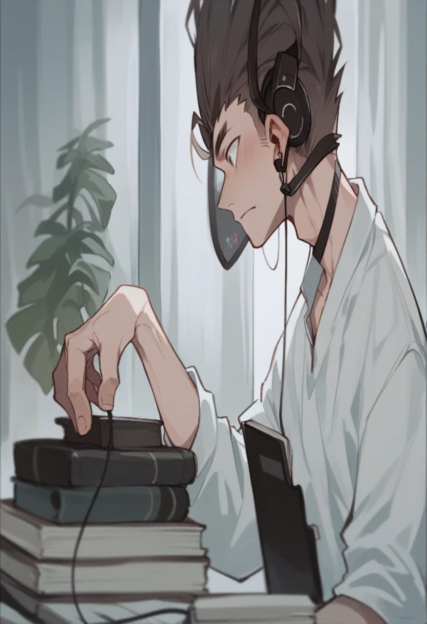 male、earphone