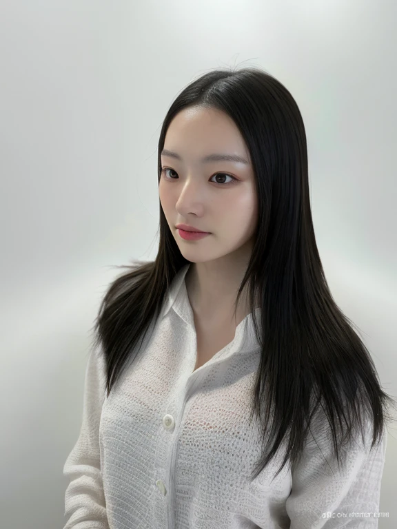 Best Quality, 8k, Masterpiece, (Portrait: 1.3), (photo realistic:1.4), (hyper realistic:1.4), Sharp Focus, looking at viewer, (smoother lighting:1.1), (increase cinematic lighting quality:0.9), realistic lighting, backlighting, light on face, ray trace, (brightening light:1.2), (Increase quality:1.4), sharp detail, (best quality real texture skin:1.4), finely detailed eyes, black_eyes, finely detailed face, 25 year old Korean woman