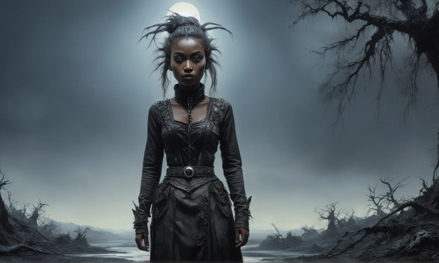 full body lehgth shot,graphite old witch,ashes after the nuclear battle,battlefield,winter,intricate landscape,a shapeshifter, reptillian, scaleborn,slate grey atmosphere,glare eyes,film grain,dramatic light,woods,luminous eyes,extremely detailed, [night landscape],masterpiece,intricate details,faded,eyes extremely detailed, high detailed eyes,16k resolution,RAW, Nikon Z9,full-body-shot,Vview from height,full body length shot,vampire,babygirl,native african,lovely face,jealous,another world,ring of truth,French Braid with a Twist,4k resolution,RAW, Nikon Z9,by jimmy chin,view from height,lesbians babygirl 13 yo,pretty face,eyebrow up,full body shot,ominous landscape,glate gray atmosphere,by art Simon Stalenhag,Nicola Samori,(((Wangechi Mutu))),prime colors,Lisa Frank,urban,extremely detailed, [night],masterpiece,intricate details,fade,,niobium lather,Galapagos Islands of Ecuador