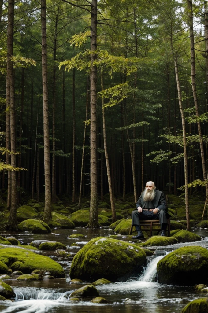 Mendeleev in a forest full of elements
