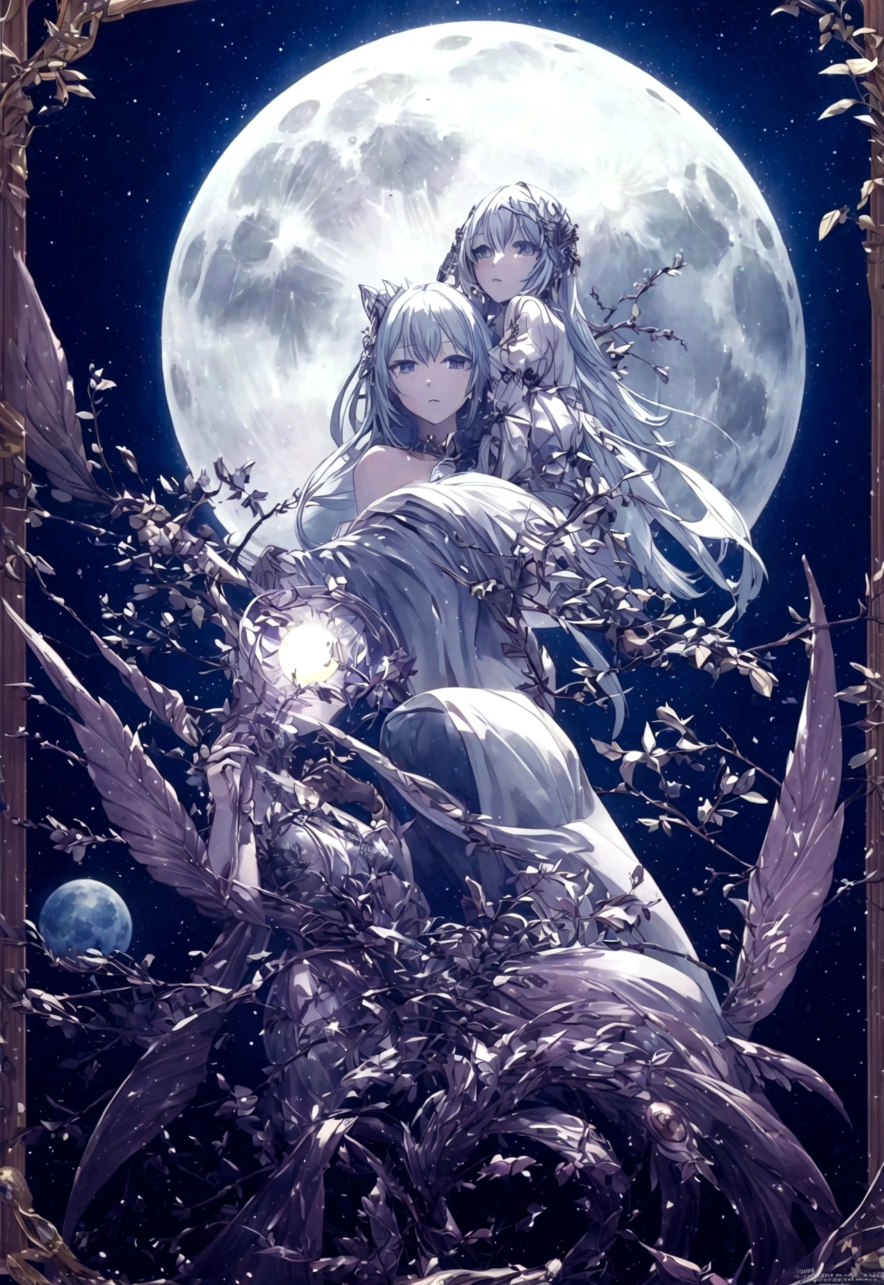 Clown、moonlight、Moonlit Night、Fantasy、mysteriouasterpiece、Perfect Art、Award-winning works